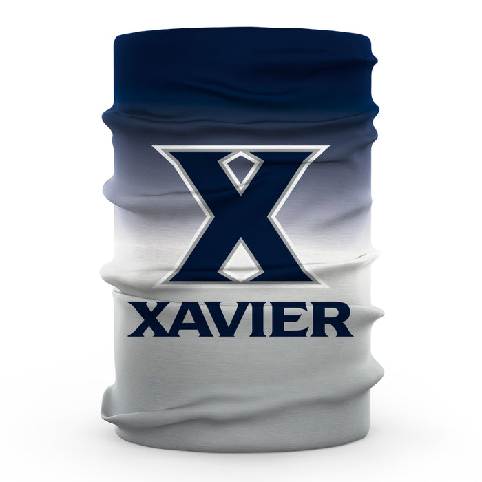 Xavier University Muskateers Vive La Fete Degrade Logo Game Day Collegiate Face Cover Soft 4-Way Stretch Neck Gaiter - Vive La Fête - Online Apparel Store