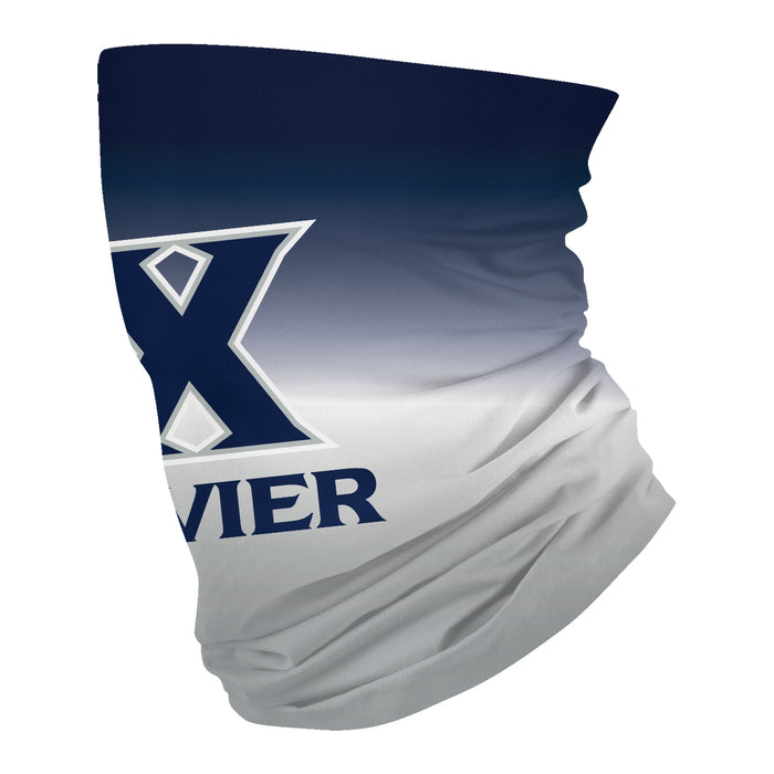 Xavier University Muskateers Vive La Fete Degrade Logo Game Day Collegiate Face Cover Soft 4-Way Stretch Neck Gaiter - Vive La Fête - Online Apparel Store