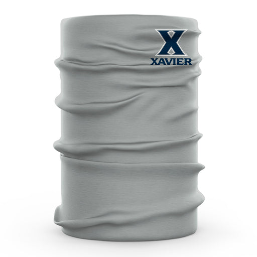 Xavier University Muskateers Vive La Fete Grey Game Day Collegiate Logo Face Cover Soft  Four Way Stretch Neck Gaiter - Vive La Fête - Online Apparel Store