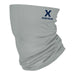 Xavier University Muskateers Vive La Fete Grey Game Day Collegiate Logo Face Cover Soft  Four Way Stretch Neck Gaiter - Vive La Fête - Online Apparel Store