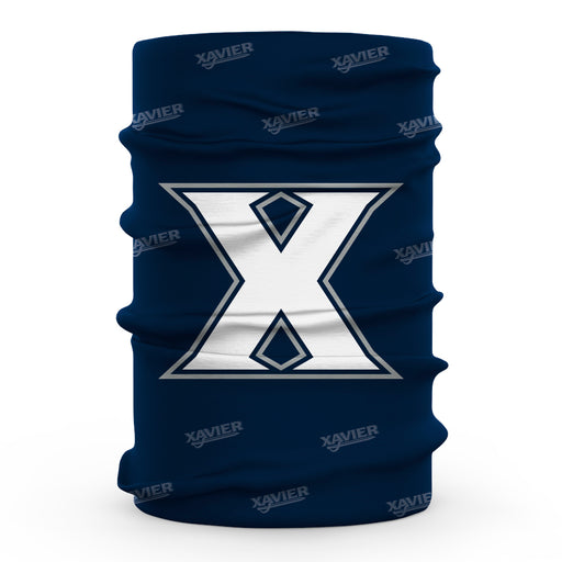 Xavier University Muskateers Vive La Fete All Over Logo Game Day  Collegiate Face Cover Soft 4-Way Stretch Neck Gaiter - Vive La Fête - Online Apparel Store