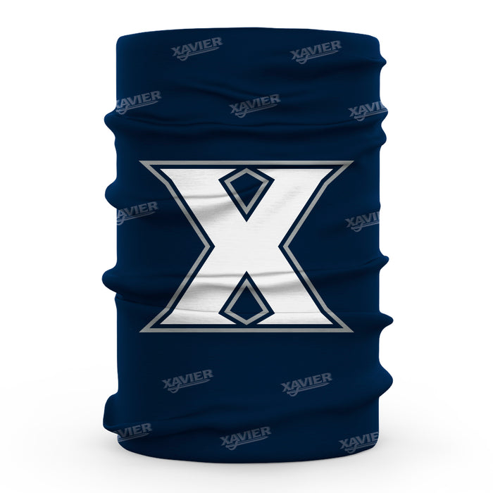 Xavier University Muskateers Vive La Fete All Over Logo Game Day  Collegiate Face Cover Soft 4-Way Stretch Neck Gaiter - Vive La Fête - Online Apparel Store