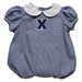 Xavier University Musketeers Embroidered Navy Girls Baby Bubble Short Sleeve