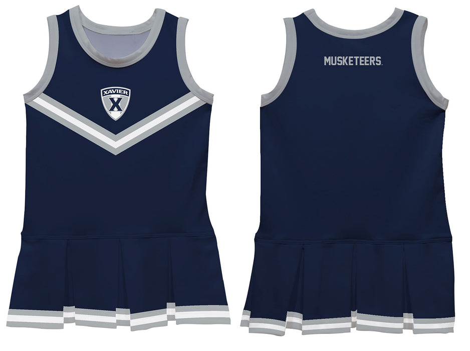 Xavier University Musketeers Vive La Fete Game Day Blue Sleeveless Cheerleader Dress - Vive La Fête - Online Apparel Store
