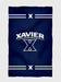 Xavier Musketeers Vive La Fete Game Day Absorbent Premium Blue Beach Bath Towel 31 x 51 Logo and Stripes