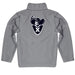Xavier Musketeers Vive La Fete Game Day Solid Gray Quarter Zip Pullover Sleeves - Vive La Fête - Online Apparel Store