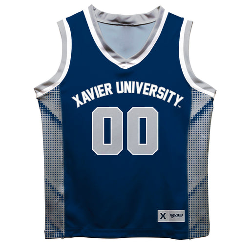 Xavier University Musketeers Vive La Fete Game Day Blue Boys Fashion Basketball Top