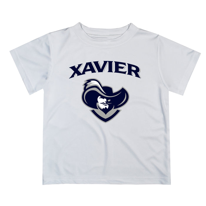 Xavier University Musketeers Vive La Fete Boys Game Day V2 White Short Sleeve Tee Shirt