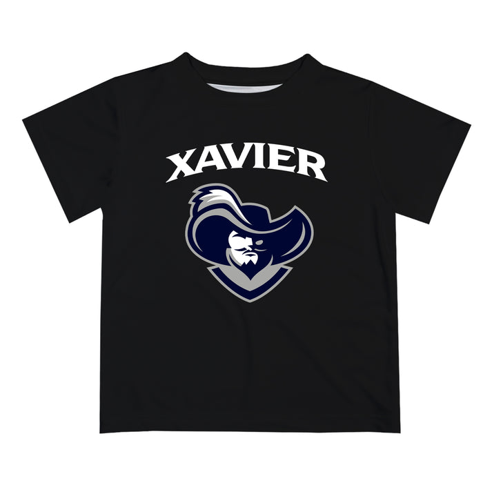 Xavier University Musketeers Vive La Fete Boys Game Day V2 Black Short Sleeve Tee Shirt