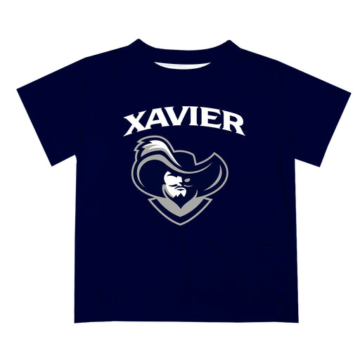 Xavier University Musketeers Vive La Fete Boys Game Day V2 Blue Short Sleeve Tee Shirt