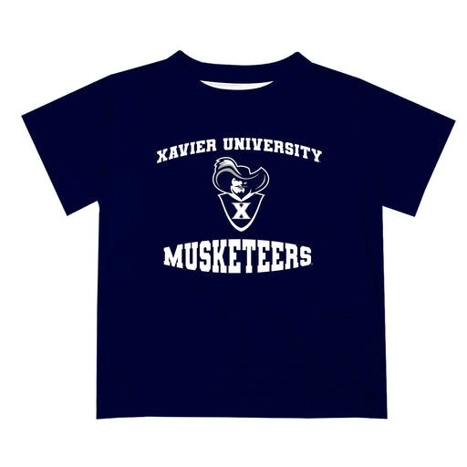 Xavier University Musketeers Vive La Fete Boys Game Day V3 Blue Short Sleeve Tee Shirt