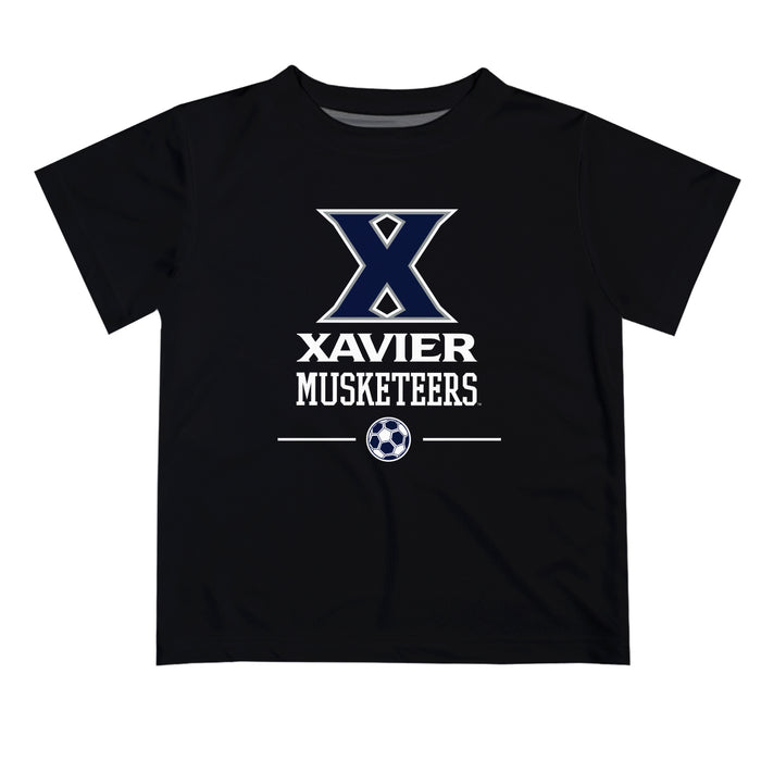 Xavier Musketeers Vive La Fete Soccer V1 Black Short Sleeve Tee Shirt