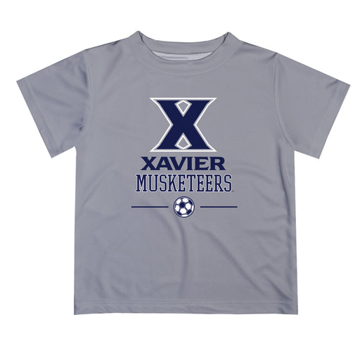 Xavier Musketeers Vive La Fete Soccer V1 Gray Short Sleeve Tee Shirt