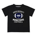 Xavier University Musketeers Vive La Fete Football V2 Black Short Sleeve Tee Shirt