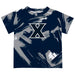 Xavier University Musketeers Vive La Fete Boys Game Day Blue Short Sleeve Tee Paint Brush