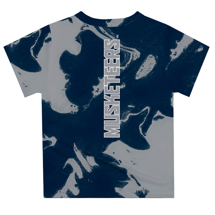 Xavier University Musketeers Vive La Fete Marble Boys Game Day Blue Short Sleeve Tee - Vive La Fête - Online Apparel Store