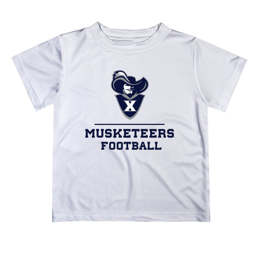 Xavier University Musketeers Vive La Fete Football Gray Short Sleeve Tee Shirt - Vive La Fête - Online Apparel Store