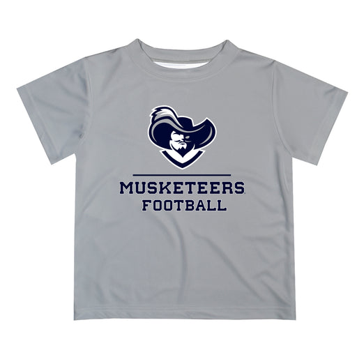 Xavier University Musketeers Vive La Fete Football V1 Gray Short Sleeve Tee Shirt