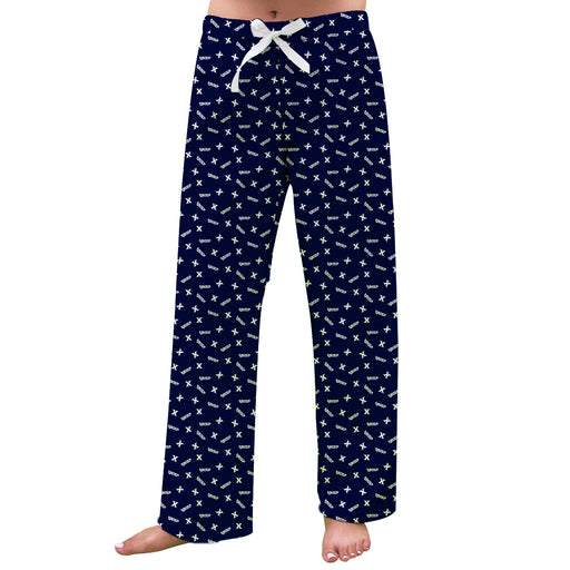 Xavier Musketeers Vive La Fete Game Day All Over Logo Women Blue Lounge Pants