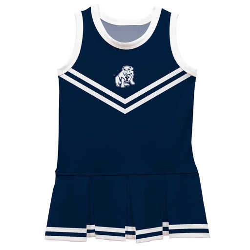Yale Bulldogs Vive La Fete Game Day Navy Sleeveless Cheerleader Dress