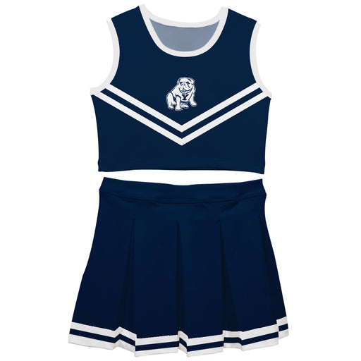 Yale Bulldogs Vive La Fete Game Day Navy Sleeveless Cheerleader Set