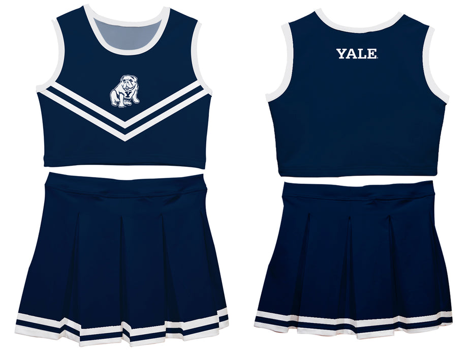 Yale Bulldogs Vive La Fete Game Day Navy Sleeveless Cheerleader Set - Vive La Fête - Online Apparel Store