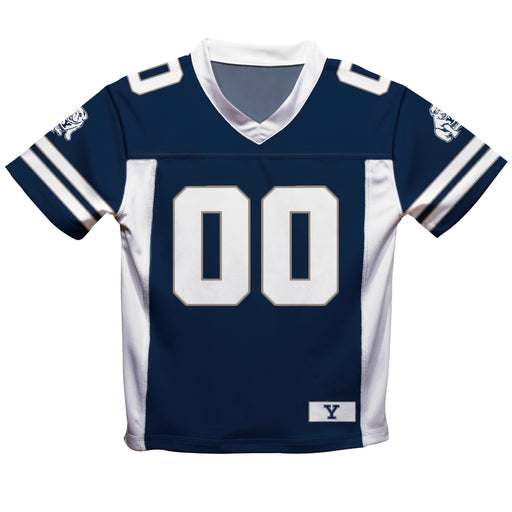 Yale University Bulldogs Vive La Fete Game Day Blue Boys Fashion Football T-Shirt