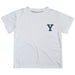 Yale University Bulldogs Hand Sketched Vive La Fete Impressions Artwork Boys White Short Sleeve Tee Shirt