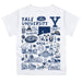 Yale University Bulldogs Hand Sketched Vive La Fete Impressions Artwork Boys Blue Short Sleeve Tee Shirt - Vive La Fête - Online Apparel Store