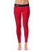 Youngstown State Penguins Vive La Fete Game Day Collegiate Logo on Thigh Red Women Yoga Leggings 2.5 Waist Tights