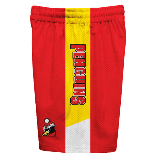 Youngstown State Penguins Vive La Fete Game Day Red Stripes Boys Solid Yellow Athletic Mesh Short - Vive La Fête - Online Apparel Store