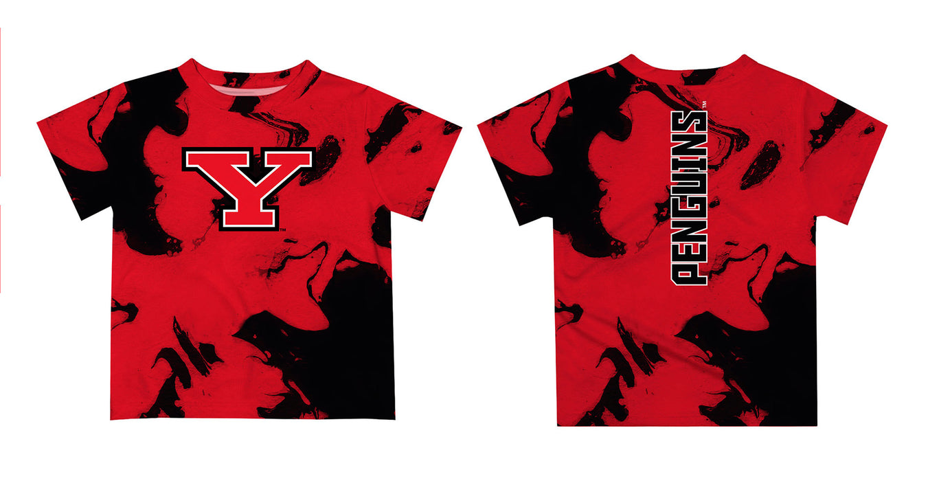 Youngstown State Penguins Vive La Fete Marble Boys Game Day Red Short Sleeve Tee - Vive La Fête - Online Apparel Store