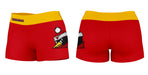 Youngstown State Penguins Vive La Fete Logo on Thigh & Waistband Red Yellow Women Yoga Booty Workout Shorts 3.75 Inseam" - Vive La Fête - Online Apparel Store