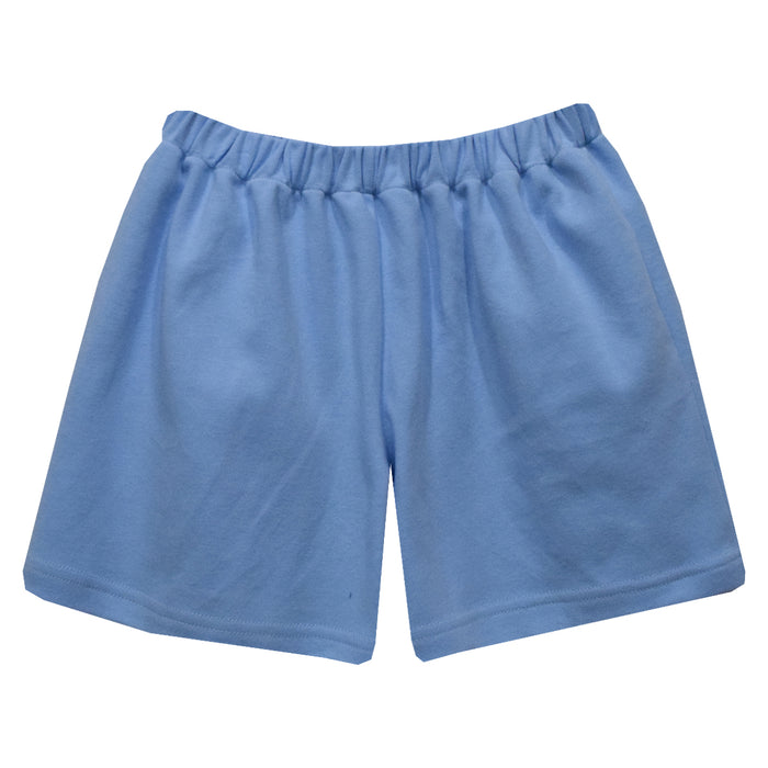 Light Blue Knit Boys Pull On Short