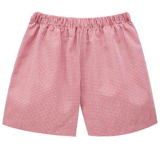 Red Check Boys Pull On Short - Vive La Fête - Online Apparel Store