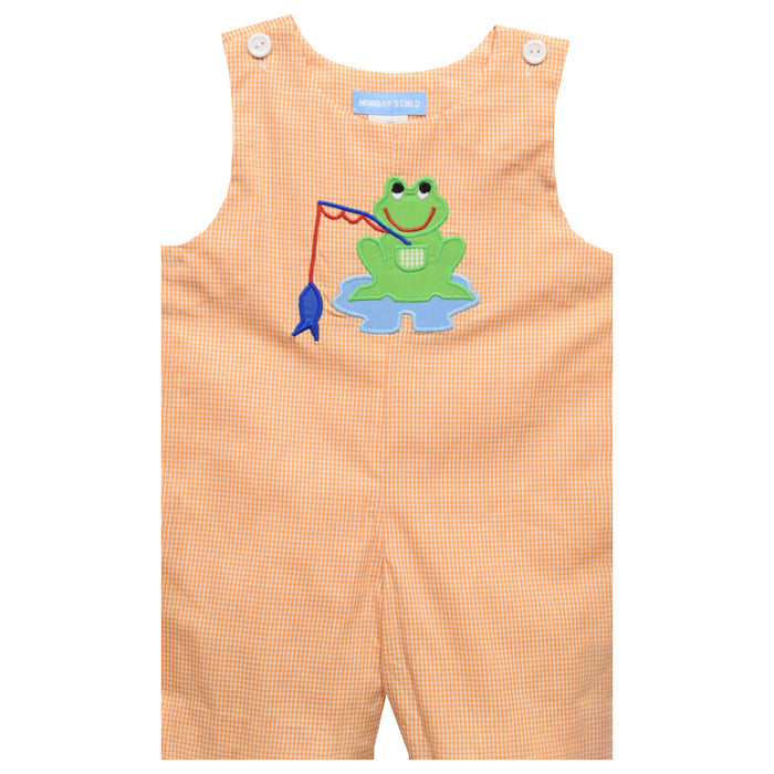 Frog Applique Boys Shortall