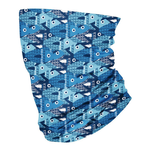 Geofish Blue and Teal Neck Gaiter - Vive La Fête - Online Apparel Store