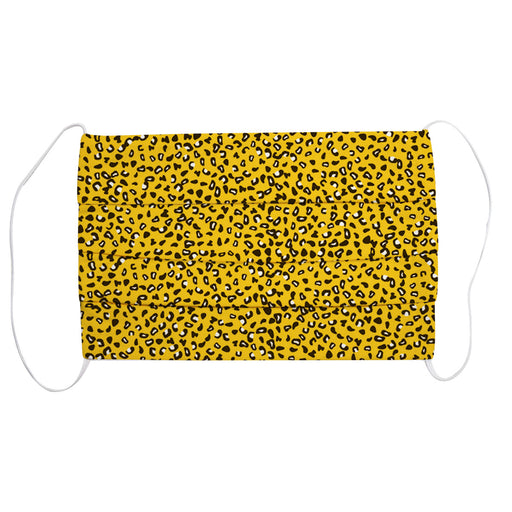 Animal Print Yellow Dust Mask - Vive La Fête - Online Apparel Store