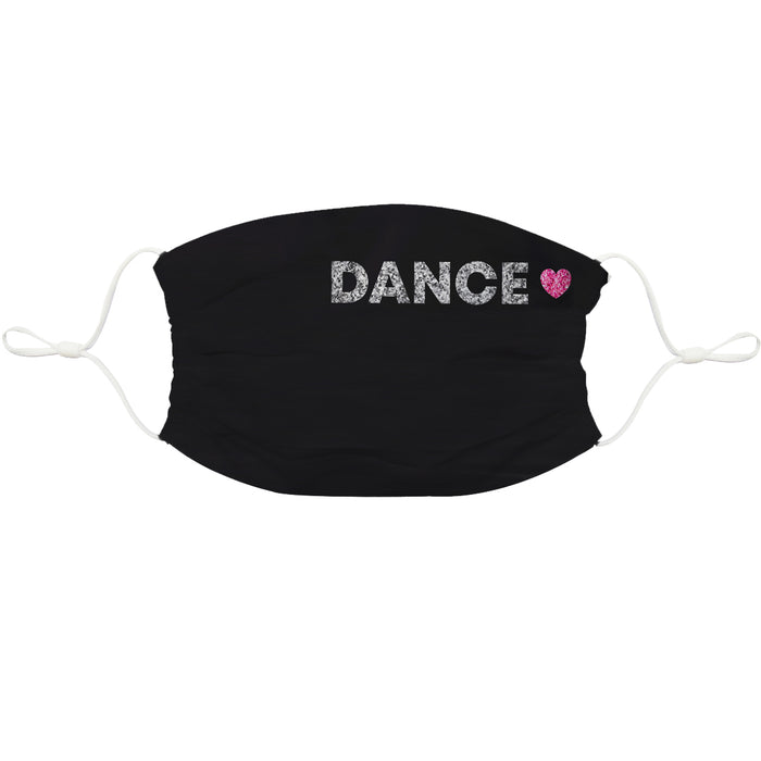 Dance Heart Black Face Mask - Vive La Fête - Online Apparel Store