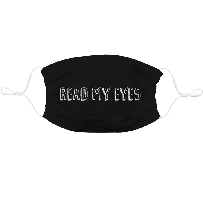 Read My Eyes Black Face Mask - Vive La Fête - Online Apparel Store