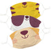Happy Animal Colors Face Mask Set Of Three - Vive La Fête - Online Apparel Store