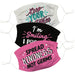 Spread Kindness Not Germs Pink Face Mak Set Of Three - Vive La Fête - Online Apparel Store