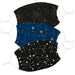 Zodiac Constellations Black and Navy Face Mask Set of Three - Vive La Fête - Online Apparel Store