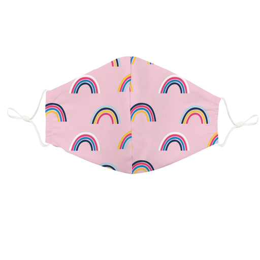 Rainbow Print Pink Face Mask - Vive La Fête - Online Apparel Store