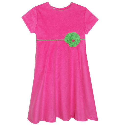Pink Corduroy Circle Dress