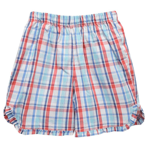 Red and Whithe Girls Short