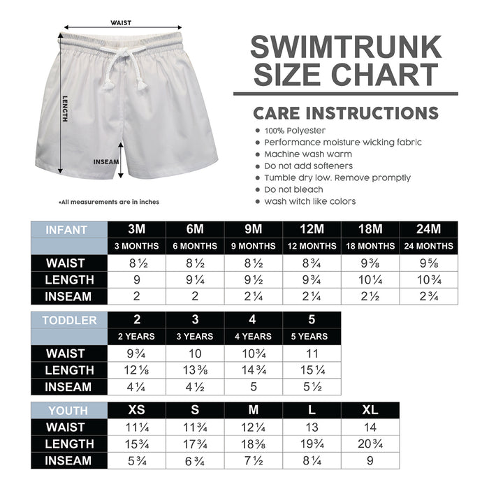 Sioux Falls Cougars Vive La Fete Game Day Purple White Flag Swimtrunks - Vive La Fête - Online Apparel Store