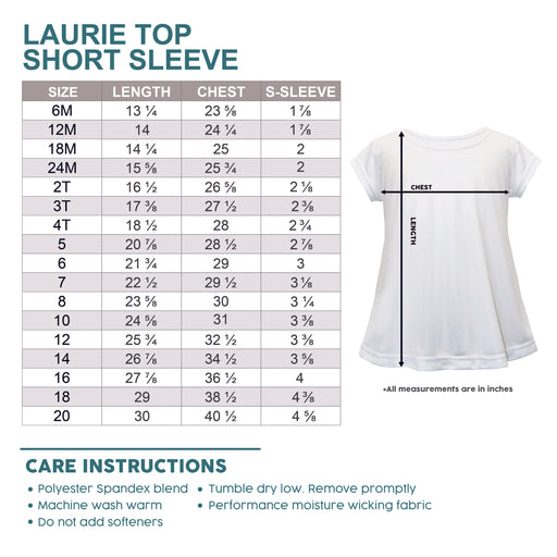 Auburn Orange and Blue Short Sleeve Laurie Top - Vive La Fête - Online Apparel Store