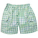 Plaid Green and Blue Boys Cargo Short