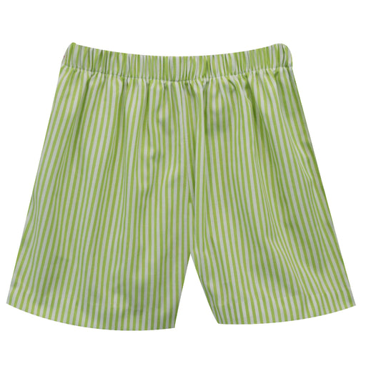 Green and White Stripe Boys Short